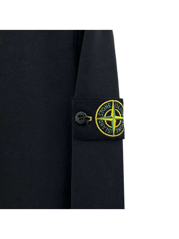 Wappen Patch Garment Dyed Sweatshirt Black - STONE ISLAND - BALAAN 5