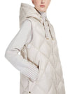 Max Mara TREGIL padded long vest 081 sand IT36 IT38 IT40 - MAX MARA - BALAAN 4