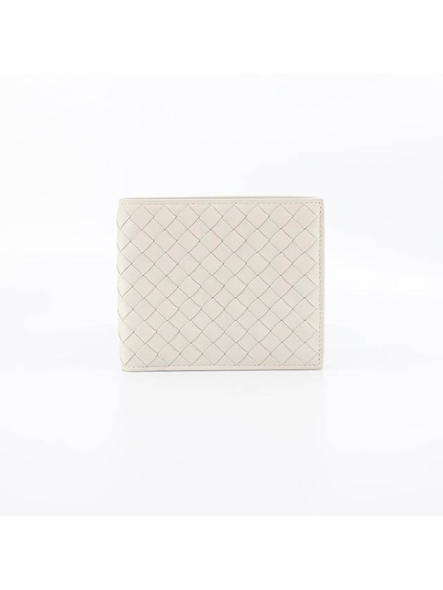 Intrecciato Leather Half Wallet Ivory - BOTTEGA VENETA - BALAAN 2