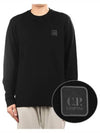 Logo Patch Wool Knit Top Black - CP COMPANY - BALAAN 2