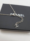 Heart CC logo necklace silver fabric ABE688 - CHANEL - BALAAN 8