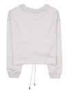 Margo Logo Crop Sweatshirt Ecru Red - ISABEL MARANT - BALAAN 3