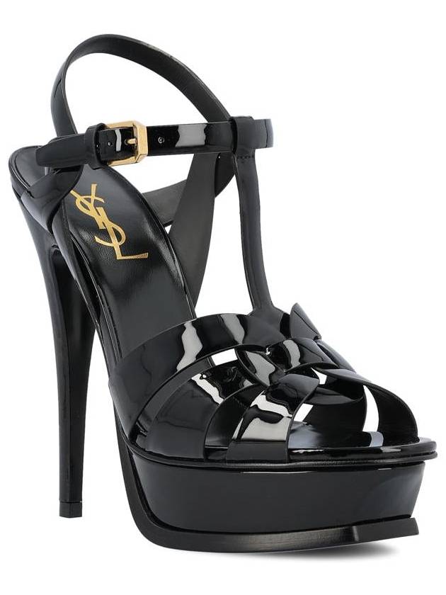 leather platform sandals 315487AAAOW - SAINT LAURENT - BALAAN 3