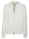 Tech Cotton Zip-Up Hoodie White - BRUNELLO CUCINELLI - BALAAN 1