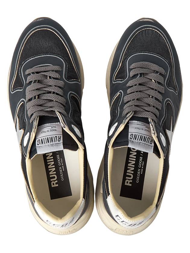 Running Sole Leather Low Top Sneakers Navy - GOLDEN GOOSE - BALAAN 3