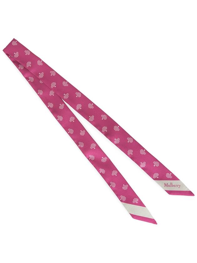 Small Skinny Scarf Pink - MULBERRY - BALAAN 3