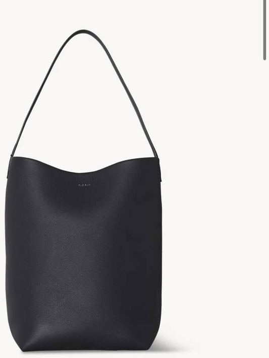 Women Park Medium Leather Tote Bag Black - THE ROW - BALAAN 2