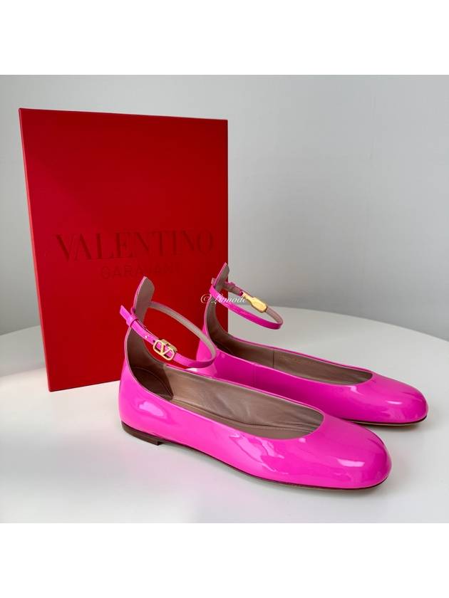 Patent Leather Ballerina Pink - VALENTINO - BALAAN 2