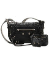 Zipper Stud Arena Lambskin Shoulder Bag Black - BALENCIAGA - BALAAN 2