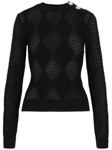 Balmain Sweaters Black - BALMAIN - BALAAN 1