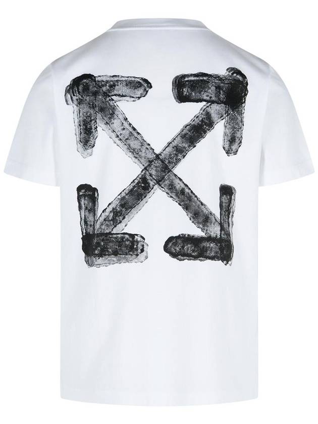 Off-White 'Spray Arrow' White Cotton T-Shirt - OFF WHITE - BALAAN 3