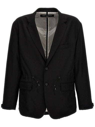 Comme Des Garçons Homme Single-Breasted Drawstring Blazer - COMME DES GARCONS - BALAAN 1