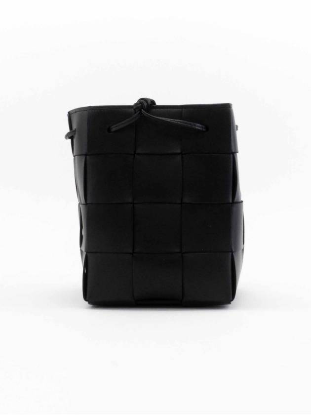 Intrecciato Cassette Small Bucket Bag Black - BOTTEGA VENETA - BALAAN 5