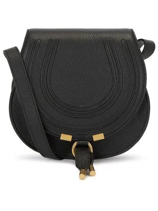 Marcie Saddle Small Cross Bag Black - CHLOE - BALAAN 2