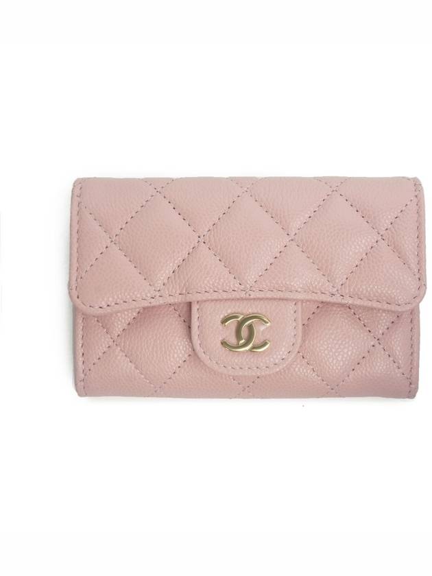 Classic card wallet snap pink gold plated full set - CHANEL - BALAAN 2