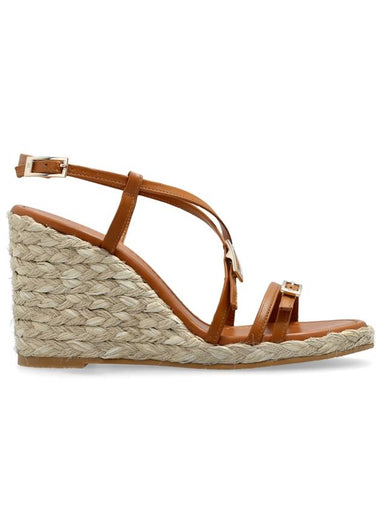 Stuart Weitzman Wedge Sandals ‘Georgie’, Women's, Brown - STUART WEITZMAN - BALAAN 1