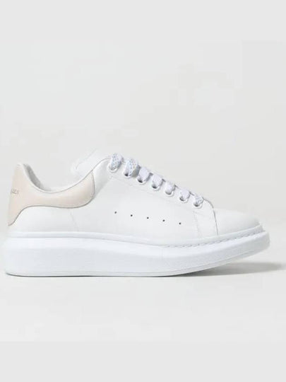 Oversized Leather Low Top Sneakers White - ALEXANDER MCQUEEN - BALAAN 2