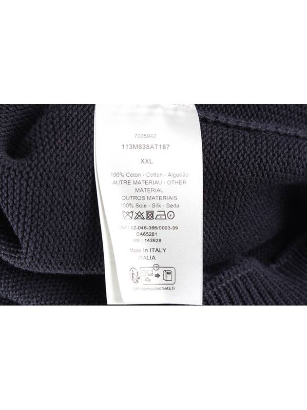 Oblique insert knit navy XXL - DIOR - BALAAN 8