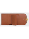 Triomphe Canvas Small Half Wallet Tan - CELINE - BALAAN 5