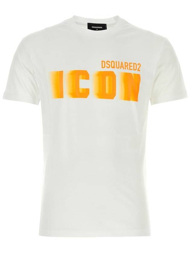 Logo Printed Crewneck T shirt - DSQUARED2 - BALAAN 2