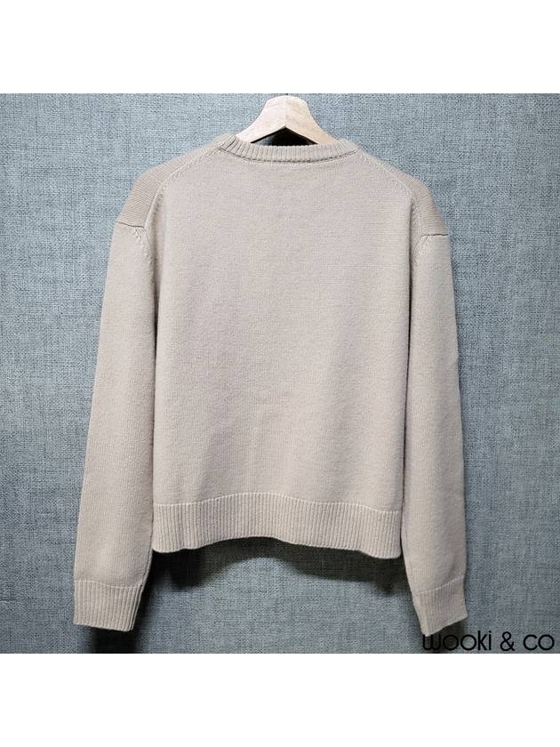 Big Fox Head Wool Knit Top Beige - MAISON KITSUNE - BALAAN 3