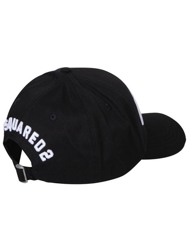 icon embroidery ball cap black white - DSQUARED2 - BALAAN 4