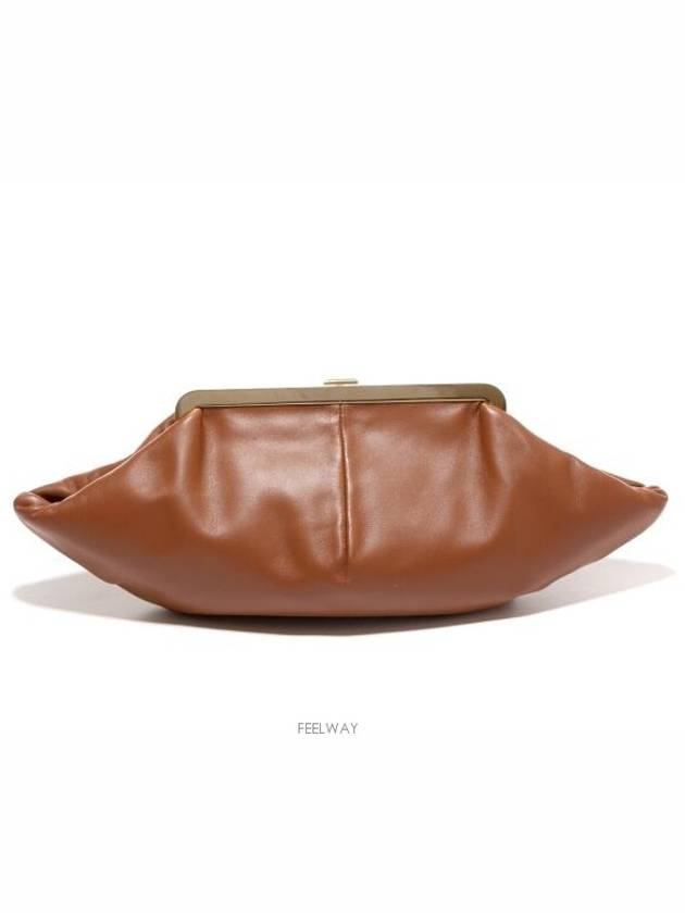 Triomphe Lambskin Pouch Bag Tan - CELINE - BALAAN 7