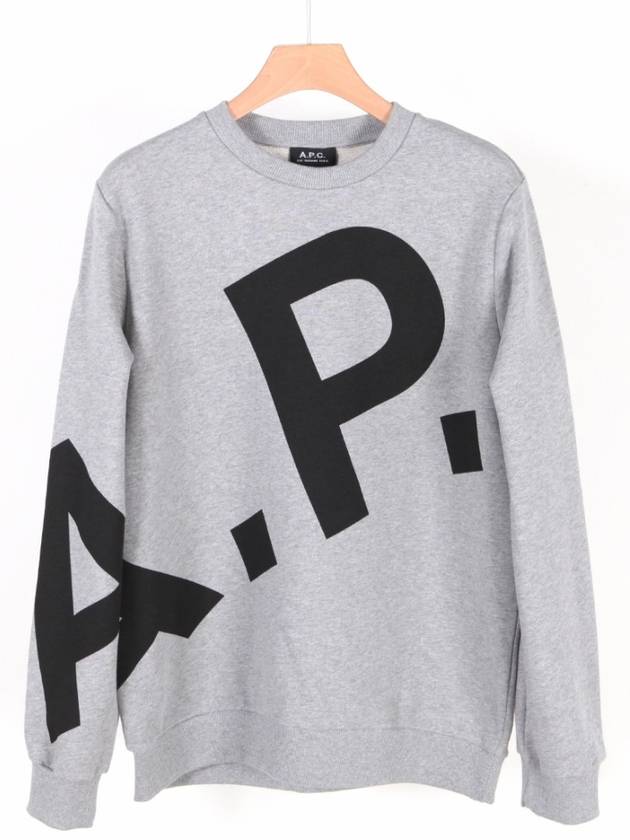 Cory Big Logo Cotton Sweatshirt Grey - A.P.C. - BALAAN 2