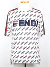 Fila Multi Logo Short Sleeve T Shirt XS - FENDI - BALAAN 1