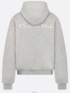 Logo Print Cotton Hoodie Grey - DIOR - BALAAN 6