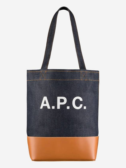 Logo Denim Axelle Tote Bag Navy - A.P.C. - BALAAN 2