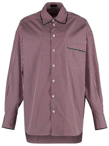 Etro Striped Cotton Shirt - ETRO - BALAAN 1