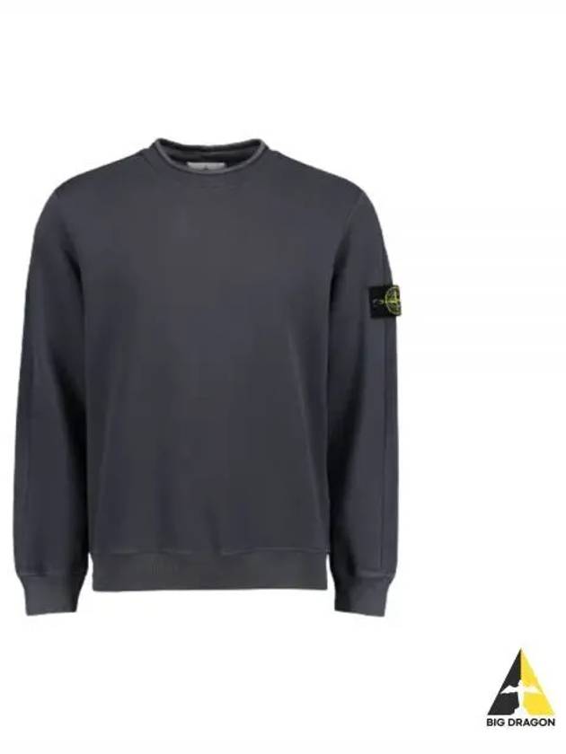 Stretch Cotton Fleece Mock Turtleneck Sweatshirt Lead - STONE ISLAND - BALAAN 2