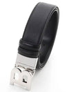 B Buckle 35 Double sided Belt Black M F410 - BALLY - BALAAN 1