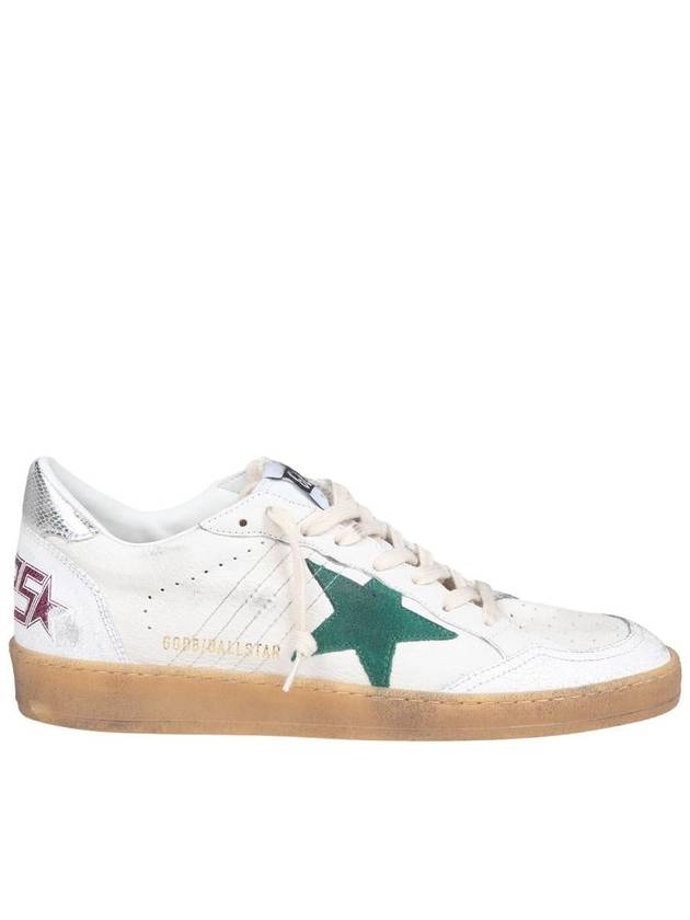 Ballstar Low Top Sneakers White Green - GOLDEN GOOSE - BALAAN 2