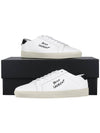 Court Classic SL 06 Leather Low Top Sneakers White - SAINT LAURENT - BALAAN 11