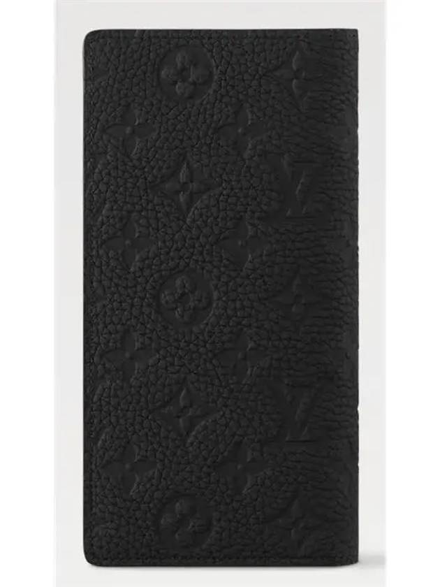 Brazza Taurillon Long Wallet Black - LOUIS VUITTON - BALAAN 3