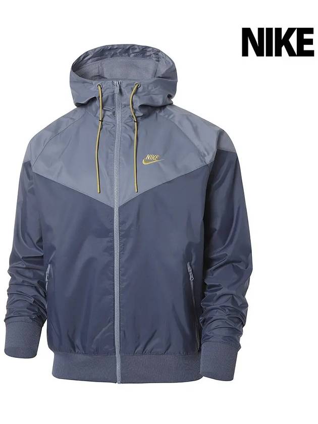 Sportswear Windrunner Hoodie Track Jacket Blue - NIKE - BALAAN 2