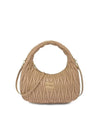 Wander Materasse Nappa Leather Shoulder Bag Sand Beige - MIU MIU - BALAAN 1