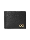 ID Window Gancini Half Wallet Black - SALVATORE FERRAGAMO - BALAAN 2