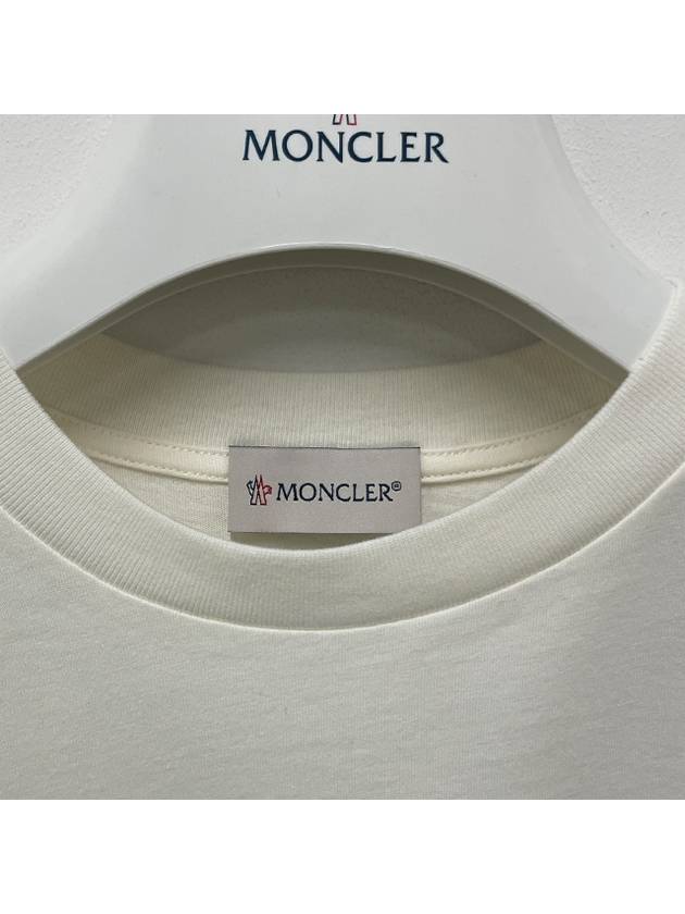 Kids Maxi Logo Short Sleeve T shirt 8Y 10Y Snow White 8C00020 83907 034 - MONCLER - BALAAN 6