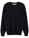 Men's Crew Neck Cashmere Knit Top Black - BRUNELLO CUCINELLI - BALAAN 9