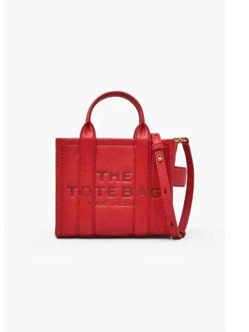 Leather The Crossbody Tote True Red MBBAW24011REX - MARC JACOBS - BALAAN 1