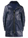 Shadow Project Dual Grid Parka Hooded Jacket Blue - STONE ISLAND - BALAAN 1