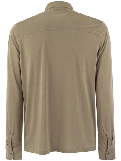 Long-sleeved shirt in lyocell and cotton - MAJESTIC FILATURES - BALAAN 2