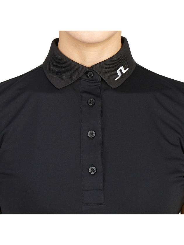 Women's Tour Tech Golf Polo Black - J.LINDEBERG - BALAAN 7