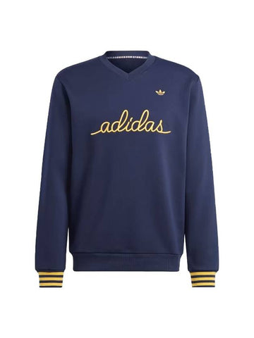 Nice embroidered sweatshirt navy - ADIDAS - BALAAN 1