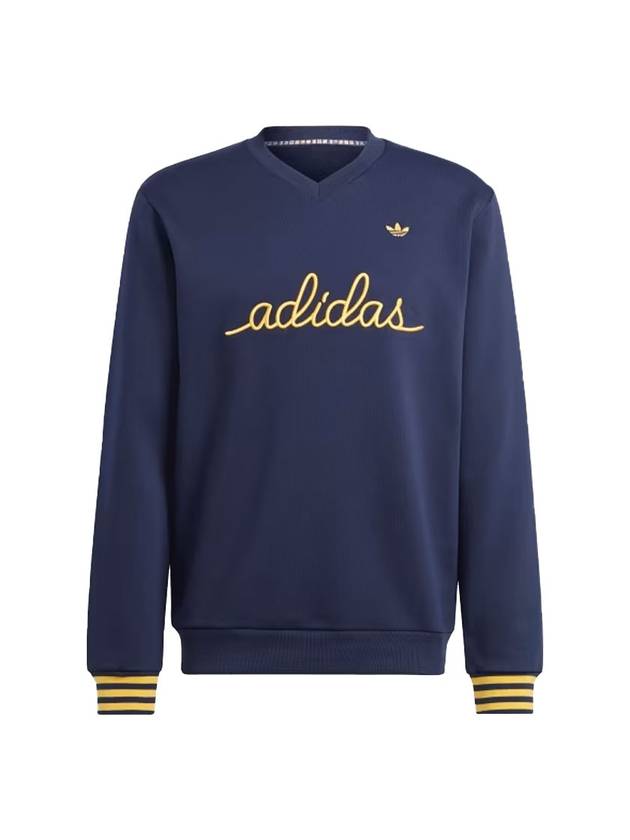 Nice Embroidered Sweatshirt Navy - ADIDAS - BALAAN 1