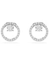 Constella Stud Earrings Silver - SWAROVSKI - BALAAN 4