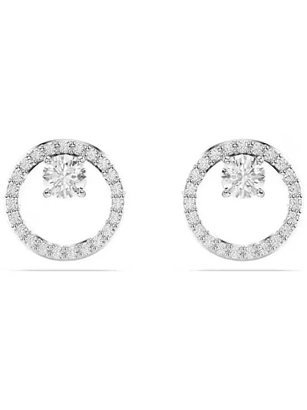 Constella Stud Earrings Silver - SWAROVSKI - BALAAN 4